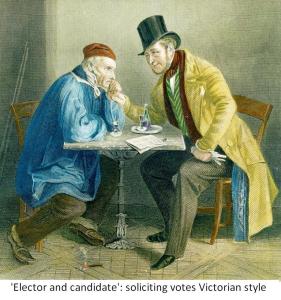 Victorian electoral print of an elector and candidate